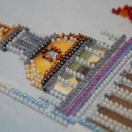 DIY Bead Embroidery Kit "City sketches – 2" 11.8"x17.7" / 30.0x45.0 cm