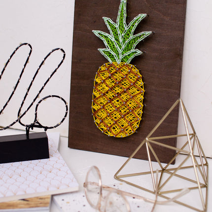 String Art Creative DIY Kit "Pineapple" 7.5"x11.4" / 19.0x29.0 cm