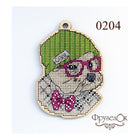 DIY Cross stitch kit on wood 
