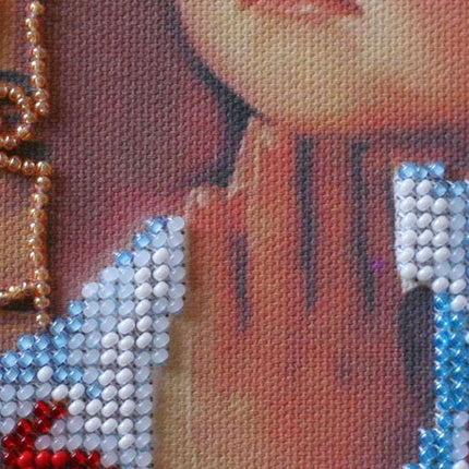 DIY Bead Embroidery Kit "Prayer" 9.4"x11.8" / 24.0x30.0 cm