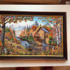 DIY Bead Embroidery Kit "Water-mill" 20.1"x12.6" / 51.0x32.0 cm