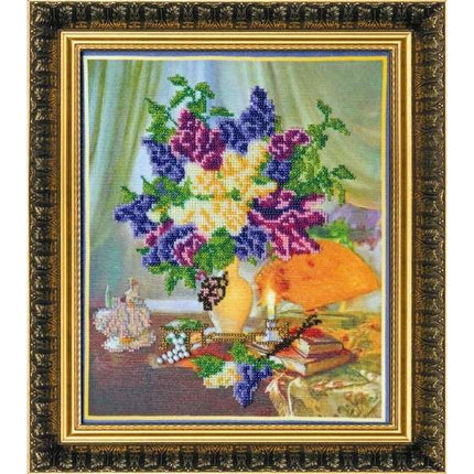 DIY Bead Embroidery Kit "Etude" 9.8"x11.8" / 25.0x30.0 cm
