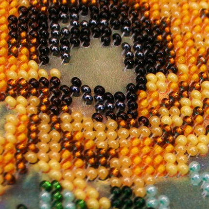 DIY Bead Embroidery Kit "Flowers of the Sun" 16.9"x12.6" / 43.0x32.0 cm