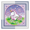 DIY Bead Embroidery Kit "Pony"  5.9"x5.9" / 15.0x15.0 cm