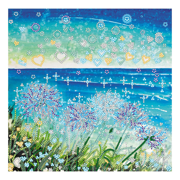 Canvas for bead embroidery "Sparkle" 7.9"x7.9" / 20.0x20.0 cm
