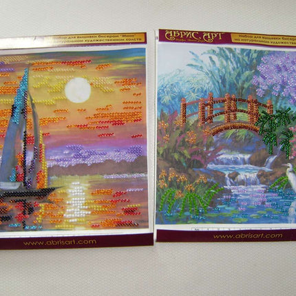 DIY Bead Embroidery Kit "No wind"  5.9"x5.9" / 15.0x15.0 cm