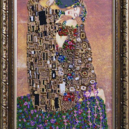 DIY Bead Embroidery Kit "The kiss" 11.8"x18.1" / 30.0x46.0 cm