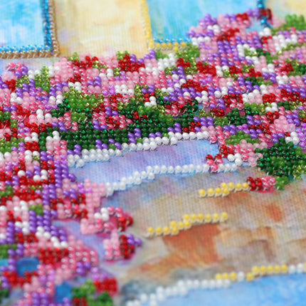 DIY Bead Embroidery Kit "Gondolier's song" 10.6"x15.7" / 27.0x40.0 cm