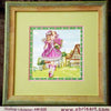 DIY Bead Embroidery Kit "Alice"  5.9"x5.9" / 15.0x15.0 cm