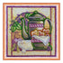 DIY Bead Embroidery Kit "Violet tea"  5.9"x5.9" / 15.0x15.0 cm
