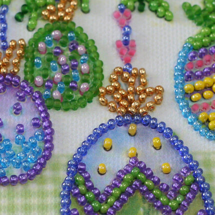 DIY Bead Embroidery Kit "Easter holiday"  5.9"x5.9" / 15.0x15.0 cm