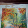 Canvas for bead embroidery "Tansparent autumn" 7.9"x7.9" / 20.0x20.0 cm