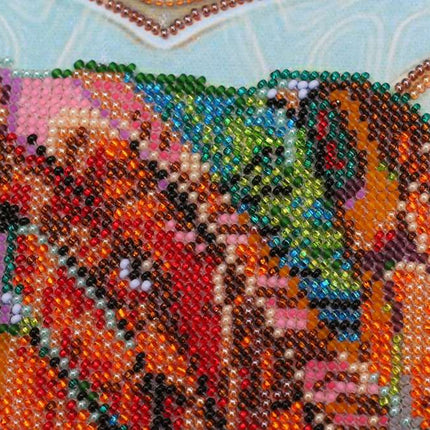 DIY Bead Embroidery Kit "Mosaic elephant" 16.5"x13.4" / 42.0x34.0 cm