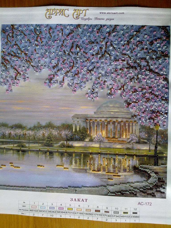 Canvas for bead embroidery 