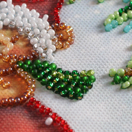 DIY Bead Embroidery Kit "Cute fun"  5.9"x5.9" / 15.0x15.0 cm