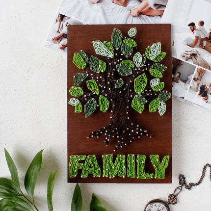 String Art Creative DIY Kit "Tree" 7.5"x11.4" / 19.0x29.0 cm