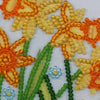 DIY Bead Embroidery Kit "Blooming daffodils"  5.9"x5.9" / 15.0x15.0 cm