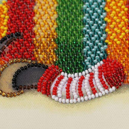 DIY Bead Embroidery Kit "Cute naughty" 14.2"x5.9" / 36.0x15.0 cm