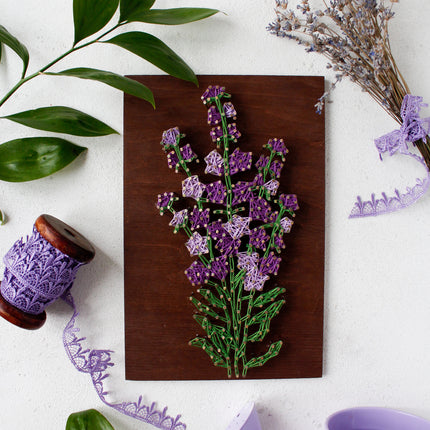 String Art Creative DIY Kit "Lavender" 7.5"x11.4" / 19.0x29.0 cm