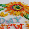 DIY Bead Embroidery Kit "Little suns" 10.2"x13.4" / 26.0x34.0 cm
