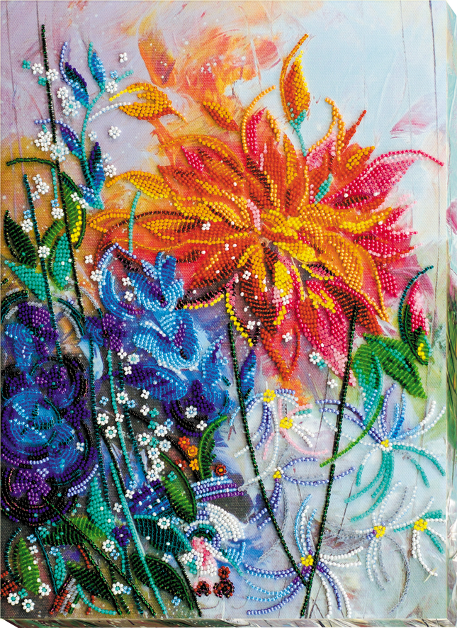 DIY Bead Embroidery Kit "Vivid" 9.8"x13.4" / 25.0x34.0 cm