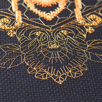 DIY Cross Stitch Kit "Golden bee" 5.5"x7.1"