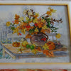 DIY Bead Embroidery Kit "Autumn bunch of flowers" 13.8"x10.6" / 35.0x27.0 cm