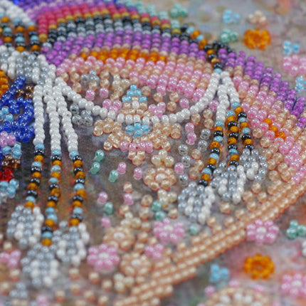 DIY Bead Embroidery Kit "Miracle of India" 11.8"x11.8" / 30.0x30.0 cm