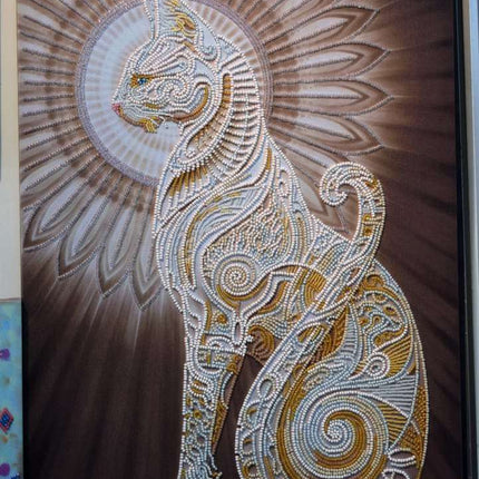 DIY Bead Embroidery Kit "Bast" 12.2"x18.5" / 31.0x47.0 cm