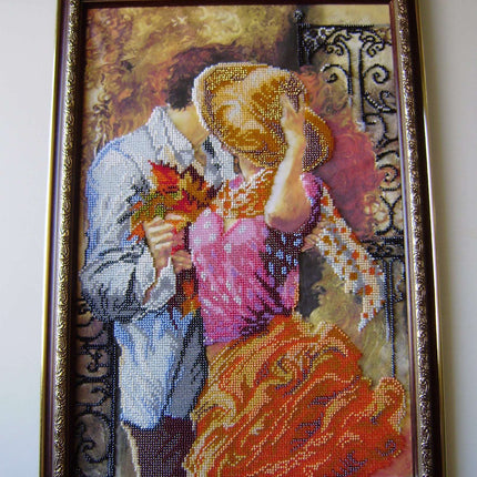 DIY Bead Embroidery Kit "Dating" 11.4"x16.9" / 29.0x43.0 cm