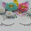 DIY kit postcard 3D for embroidery with beads "Believe in miracles!" 4.1"x5.8" / 10.5x14.8 cm