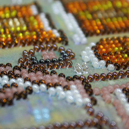 DIY Bead Embroidery Kit "Fabulous Evening" 7.9"x18.9" / 20.0x48.0 cm