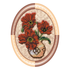 DIY Bead Embroidery Kit "Vase with poppies"  4.5"x5.5" / 11.5x14.0 cm