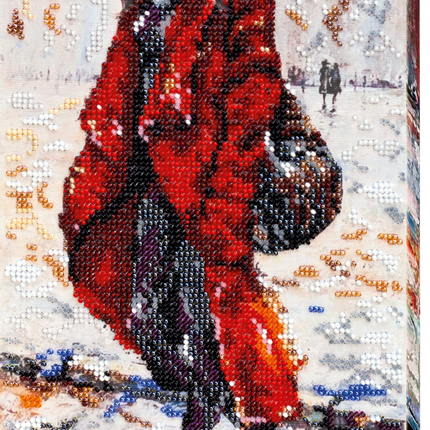 DIY Bead Embroidery Kit "Ellis" 6.7"x13.4" / 17.0x34.0 cm