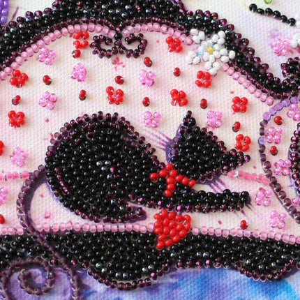 DIY Bead Embroidery Kit "Spring guest"