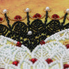 DIY Bead Embroidery Kit "Lace tie" 10.6"x10.6" / 27.0x27.0 cm