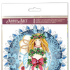 DIY Bead Embroidery Kit "Christmas angel"  5.9"x5.9" / 15.0x15.0 cm