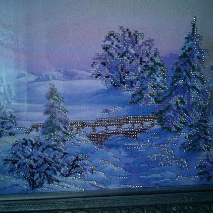 DIY Bead Embroidery Kit "Bewitched forest" 26.2"x11.8" / 66.5x30.0 cm