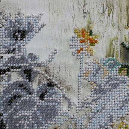 DIY Bead Embroidery Kit "Awakening" 12.2"x8.7" / 31.0x22.0 cm