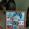 DIY Bead Embroidery Kit "Bright houses"  5.9"x5.9" / 15.0x15.0 cm