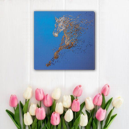 DIY Bead Embroidery Kit "The Golden" 12.6"x12.6" / 32.0x32.0 cm