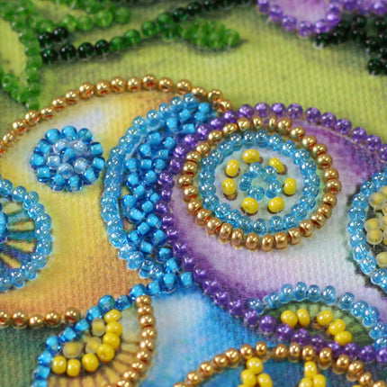 DIY Bead Embroidery Kit "Easter wreath"