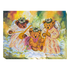 DIY Bead Embroidery Kit "Bears-angels" 11.0"x8.3" / 28.0x21.0 cm