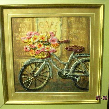 Canvas for bead embroidery "Summer Trip" 11.8"x11.8" / 30.0x30.0 cm