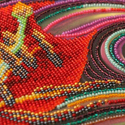 DIY Bead Embroidery Kit "Wonderful lily" 14.6"x11.8" / 37.0x30.0 cm