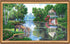 DIY Bead Embroidery Kit "Watering place" 25.6"x11.8" / 65.0x30.0 cm