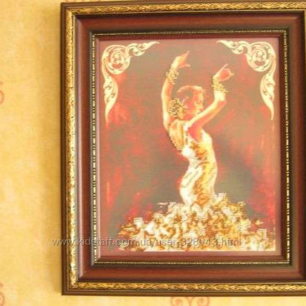 DIY Bead Embroidery Kit "Catherine" 9.1"x11.0" / 23.0x28.0 cm