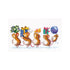 DIY Cross Stitch Kit "We are in a hurry to greet" 11.8"x7.9"