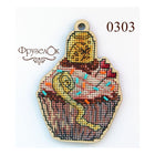 DIY Cross stitch kit on wood 