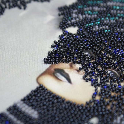 DIY Bead Embroidery Kit "Morgana" 10.2"x11.8" / 26.0x30.0 cm